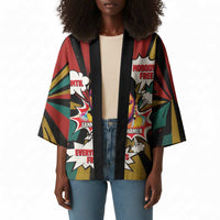 Fannie Lou Hamer Kimono with Pop Art Comic Style Design Bold Quote and Civil Rights Tribute - Wonder Print Shop