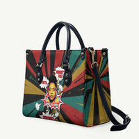 Fannie Lou Hamer Leather Bag with Pop Art Comic Style Design Bold Quote and Civil Rights Tribute - Wonder Print Shop