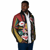 Fannie Lou Hamer Padded Jacket with Pop Art Comic Style Design Bold Quote and Civil Rights Tribute - Wonder Print Shop