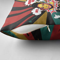 Fannie Lou Hamer Pillow Cover with Pop Art Comic Style Design Bold Quote and Civil Rights Tribute - Wonder Print Shop