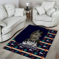 Kwame Nkrumah Area Rug Ghana Pan-African Print Design Portrait and Anti-Colonial Legacy Tribute - Wonder Print Shop