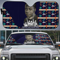 Kwame Nkrumah Auto Sun Shade Ghana Pan-African Print Design Portrait and Anti-Colonial Legacy Tribute - Wonder Print Shop