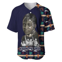 Kwame Nkrumah Baseball Jersey Ghana Pan-African Print Design Portrait and Anti-Colonial Legacy Tribute - Wonder Print Shop