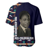 Kwame Nkrumah Baseball Jersey Ghana Pan-African Print Design Portrait and Anti-Colonial Legacy Tribute - Wonder Print Shop