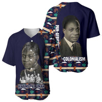 Kwame Nkrumah Baseball Jersey Ghana Pan-African Print Design Portrait and Anti-Colonial Legacy Tribute - Wonder Print Shop