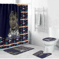 Kwame Nkrumah Bathroom Set Ghana Pan-African Print Design Portrait and Anti-Colonial Legacy Tribute - Wonder Print Shop