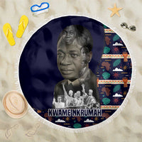 Kwame Nkrumah Beach Blanket Ghana Pan-African Print Design Portrait and Anti-Colonial Legacy Tribute - Wonder Print Shop