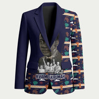 Kwame Nkrumah Blazer Ghana Pan-African Print Design Portrait and Anti-Colonial Legacy Tribute - Wonder Print Shop