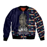 Kwame Nkrumah Bomber Jacket Ghana Pan-African Print Design Portrait and Anti-Colonial Legacy Tribute - Wonder Print Shop