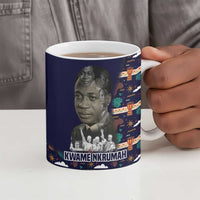 Kwame Nkrumah Ceramic Mug Ghana Pan-African Print Design Portrait and Anti-Colonial Legacy Tribute - Wonder Print Shop