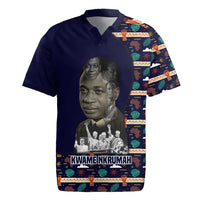 Kwame Nkrumah Rugby Jersey Ghana Pan-African Print Design Portrait and Anti-Colonial Legacy Tribute - Wonder Print Shop