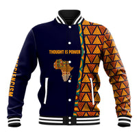 Kwame Nkrumah Ghana Baseball Jacket African Map Pattern Design and Economic Freedom Quote Tribute - Wonder Print Shop