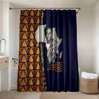 Kwame Nkrumah Ghana Bathroom Set African Map Pattern Design and Economic Freedom Quote Tribute - Wonder Print Shop