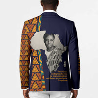 Kwame Nkrumah Ghana Blazer African Map Pattern Design and Economic Freedom Quote Tribute - Wonder Print Shop