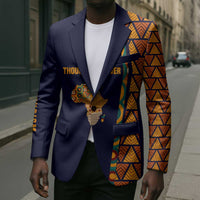 Kwame Nkrumah Ghana Blazer African Map Pattern Design and Economic Freedom Quote Tribute - Wonder Print Shop