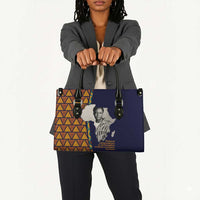 Kwame Nkrumah Ghana Leather Bag African Map Pattern Design and Economic Freedom Quote Tribute - Wonder Print Shop