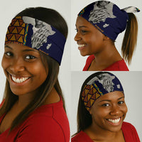 Kwame Nkrumah Ghana Neck Gaiter African Map Pattern Design and Economic Freedom Quote Tribute - Wonder Print Shop