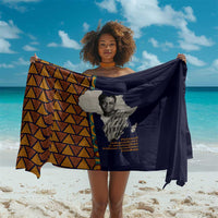 Kwame Nkrumah Ghana Sarong African Map Pattern Design and Economic Freedom Quote Tribute - Wonder Print Shop