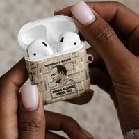 Kwame Nkrumah AirPods Case with Raised Fist Design and Independence Quote Ghana 1957 Tribute - Wonder Print Shop