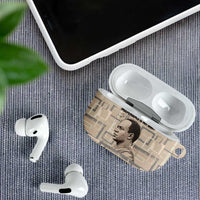 Kwame Nkrumah AirPods Case with Raised Fist Design and Independence Quote Ghana 1957 Tribute - Wonder Print Shop