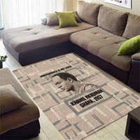 Kwame Nkrumah Area Rug with Raised Fist Design and Independence Quote Ghana 1957 Tribute - Wonder Print Shop