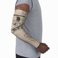 Kwame Nkrumah Arm Sleeves with Raised Fist Design and Independence Quote Ghana 1957 Tribute - Wonder Print Shop