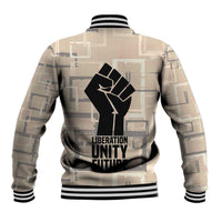 Kwame Nkrumah Baseball Jacket with Raised Fist Design and Independence Quote Ghana 1957 Tribute - Wonder Print Shop