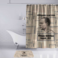 Kwame Nkrumah Bathroom Set with Raised Fist Design and Independence Quote Ghana 1957 Tribute - Wonder Print Shop