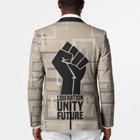Kwame Nkrumah Blazer with Raised Fist Design and Independence Quote Ghana 1957 Tribute - Wonder Print Shop