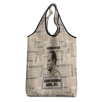 Kwame Nkrumah Grocery Bag with Raised Fist Design and Independence Quote Ghana 1957 Tribute - Wonder Print Shop