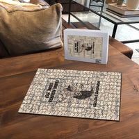 Kwame Nkrumah Puzzle with Raised Fist Design and Independence Quote Ghana 1957 Tribute - Wonder Print Shop