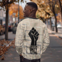 Kwame Nkrumah Sweatshirt with Raised Fist Design and Independence Quote Ghana 1957 Tribute - Wonder Print Shop
