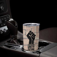 Kwame Nkrumah Tumbler Cup with Raised Fist Design and Independence Quote Ghana 1957 Tribute - Wonder Print Shop