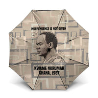 Kwame Nkrumah Umbrella with Raised Fist Design and Independence Quote Ghana 1957 Tribute - Wonder Print Shop