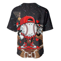 Baseball Drip Icecream Baseball Jersey Boy Valentine Day Melting Cream Pattern