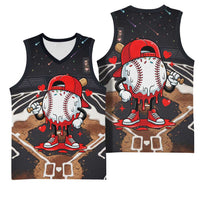 Baseball Drip Icecream Basketball Jersey Boy Valentine Day Melting Cream Pattern