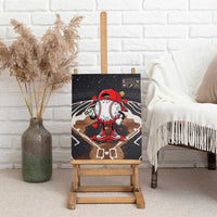 Baseball Drip Icecream Canvas Wall Art Boy Valentine Day Melting Cream Pattern