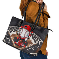 Baseball Drip Icecream Leather Tote Bag Boy Valentine Day Melting Cream Pattern