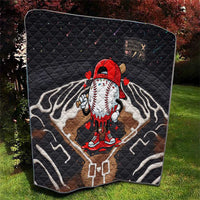 Baseball Drip Icecream Quilt Boy Valentine Day Melting Cream Pattern