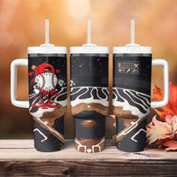 Baseball Drip Icecream Tumbler With Handle Boy Valentine Day Melting Cream Pattern