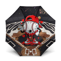 Baseball Drip Icecream Umbrella Boy Valentine Day Melting Cream Pattern