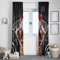 Baseball Drip Icecream Window Curtain Boy Valentine Day Melting Cream Pattern