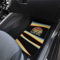 Vintage 1976 Birthday Celebration Car Mats 50th Birthday for Him - Retro Distressed Stripe Pattern
