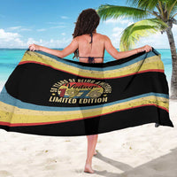 Vintage 1976 Birthday Celebration Sarong 50th Birthday for Him - Retro Distressed Stripe Pattern