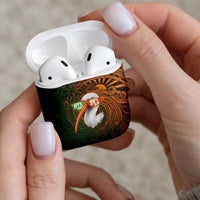 Vintage American White Ibis AirPods Case Miami Sunglasses Artistic Tribal Wave Pattern