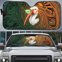 Vintage American White Ibis Auto Sun Shade Miami Sunglasses Artistic Tribal Wave Pattern