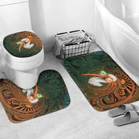 Vintage American White Ibis Bathroom Set Miami Sunglasses Artistic Tribal Wave Pattern