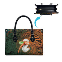 Vintage American White Ibis Leather Bag Miami Sunglasses Artistic Tribal Wave Pattern