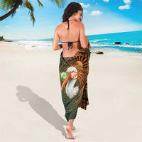 Vintage American White Ibis Sarong Miami Sunglasses Artistic Tribal Wave Pattern