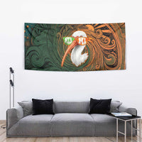 Vintage American White Ibis Tapestry Miami Sunglasses Artistic Tribal Wave Pattern